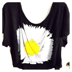 Forever 21 giant flower crop top Size L